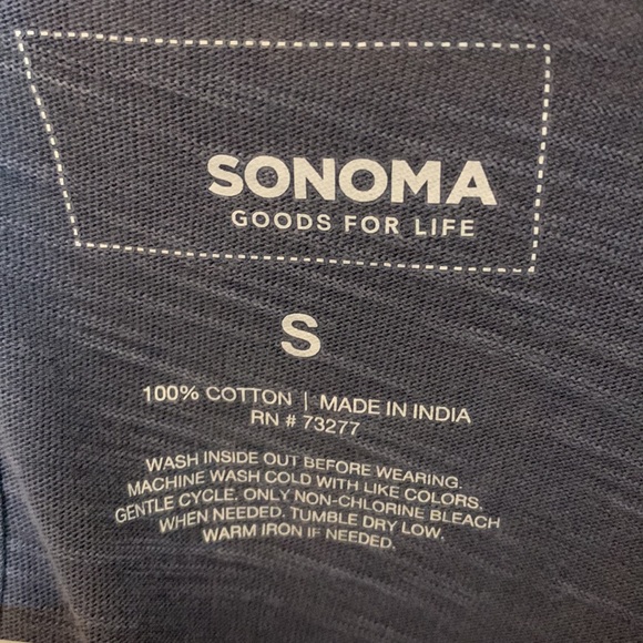 Sonoma Blue Babydoll Eyelet Accent Tee - Picture 3 of 3